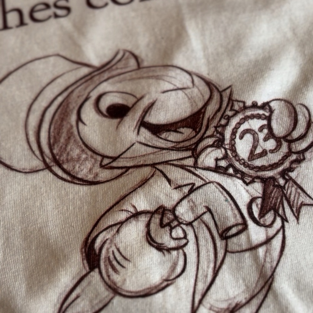 D23 Disney Jiminy Cricket Cotton T-Shirt XXL - Preowned, Never Worn